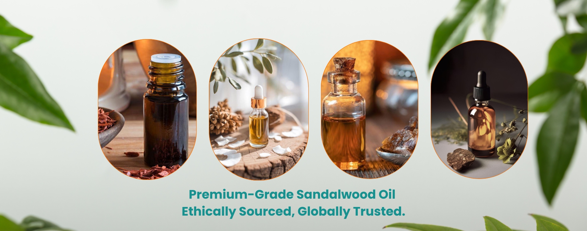 Pure Sandalwood Oil Bottle